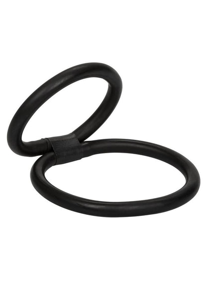 Quick Release Double Helix Cock Ring - Black