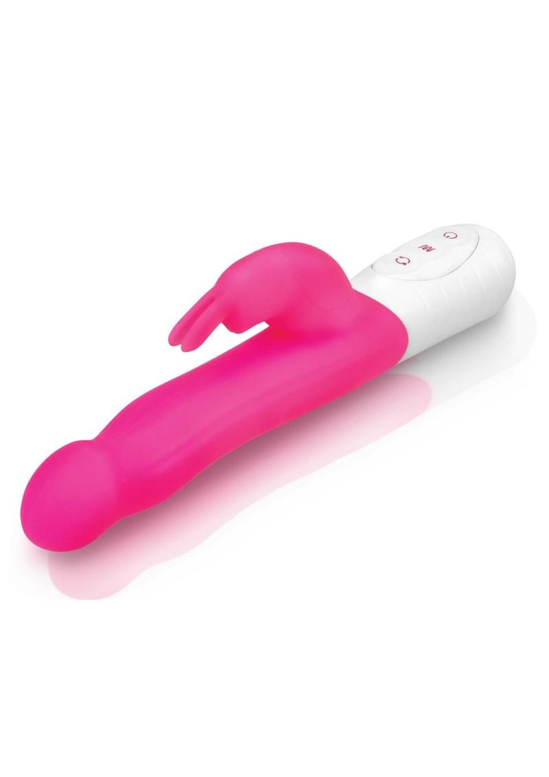 Rabbit Essentials Silicone Rechargeable Slim Shaft Rabbit Vibrator