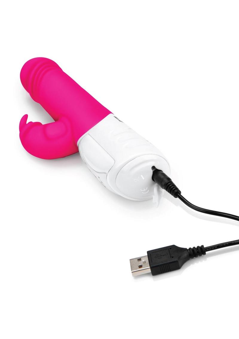 Rabbit Essentials Silicone Rechargeable Thrusting Rabbit Vibrator