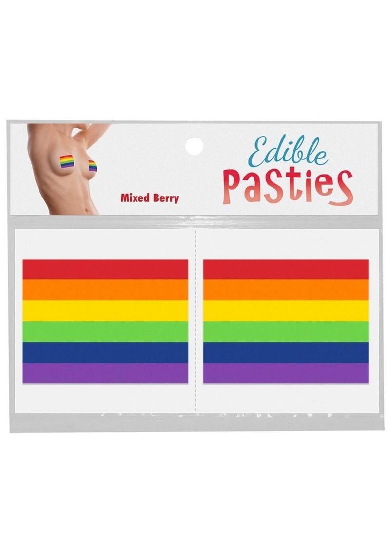 Rainbow Pride Edible Pasties (2 Per Pack) - Mixed Fruit