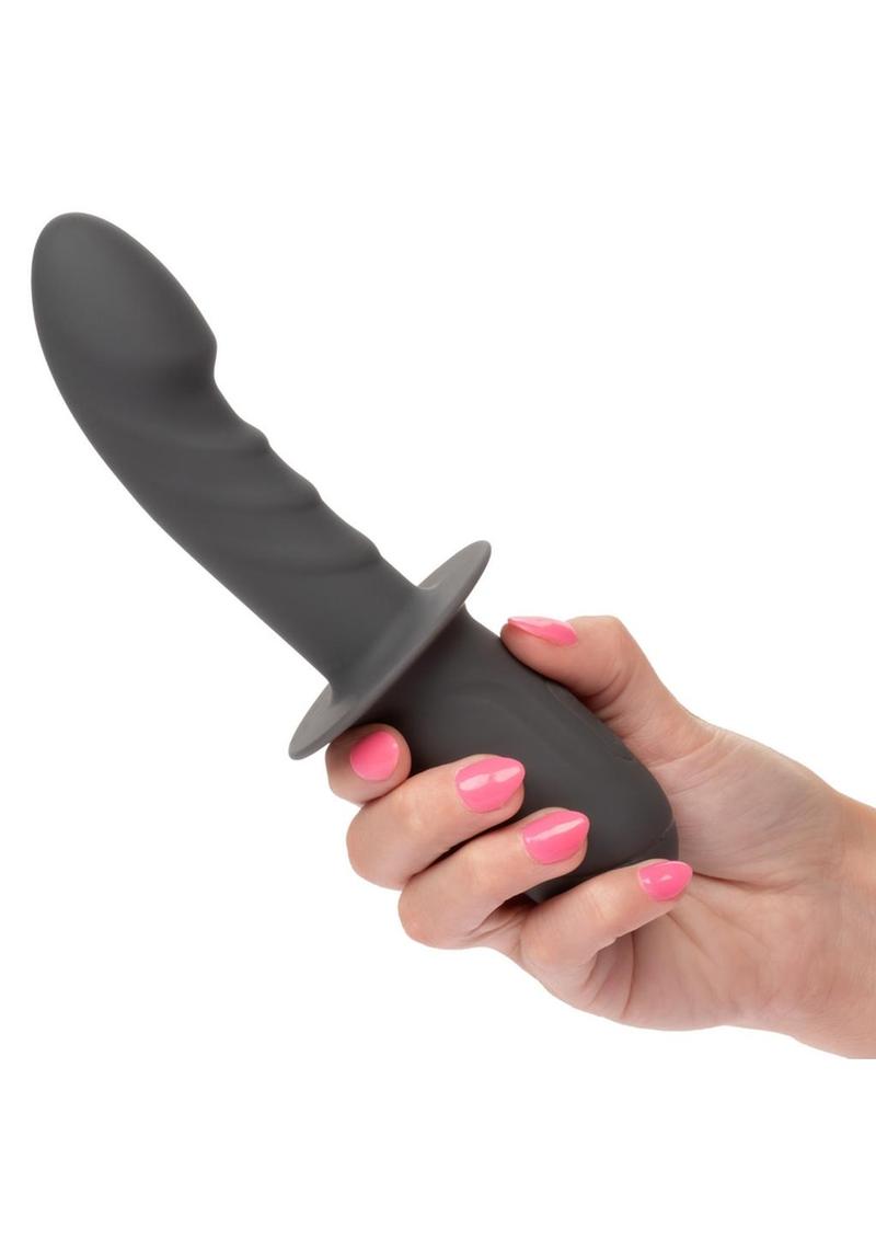 Ramrod Gyrating Rechargeable Silicone Anal Probe - Gray/Grey