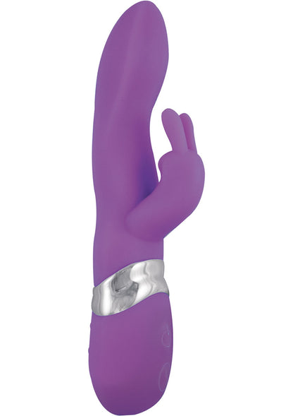 Ravishing Rabbit Silicone Rechargeable Vibrator - Purple