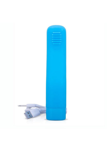 Reach It Silicone USB Rechargeable G-Spot Vibrator Waterproof - Blue