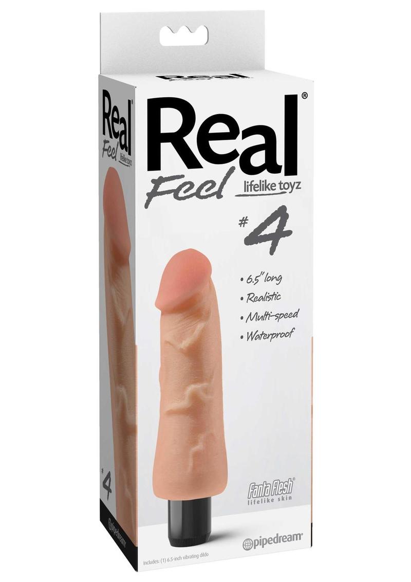 Real Feel Lifelike Toyz No. 4 Realistic Vibrating Dildo