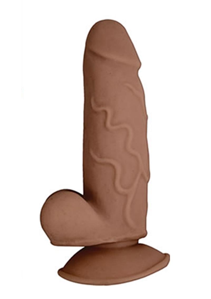 Realcocks Dual Layered #1 Bendable Dildo - Caramel - 5.5in