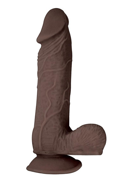 Realcocks Dual Layered #2 Bendable Dildo - Chocolate - 7in