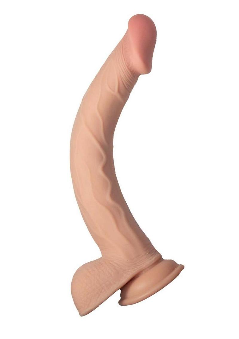 Realcocks Dual Layered Bendable Dildo - Vanilla - 11in