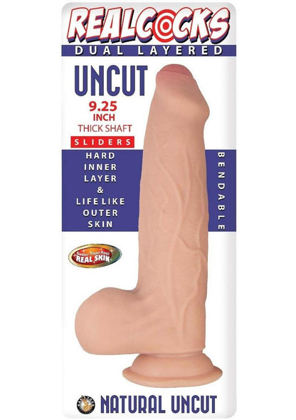 Realcocks Dual Layered Uncut Slider Thick Shaft Dildo