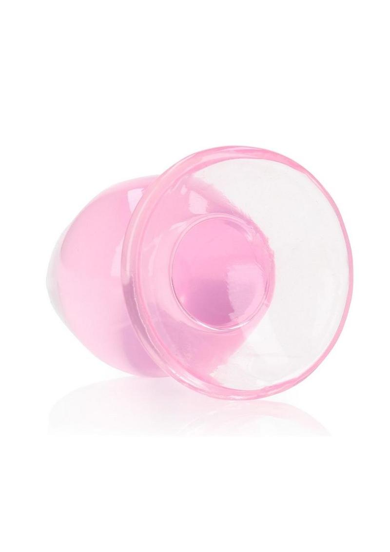 Realrock Crystal Clear Anal Plus - Clear/Pink - 3.5in