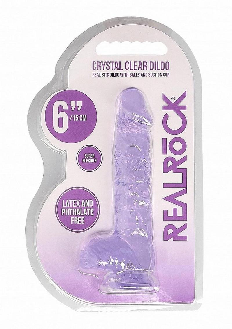 Realrock Crystal Clear Dildo with Balls