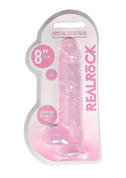 Realrock Crystal Clear Dildo with Balls