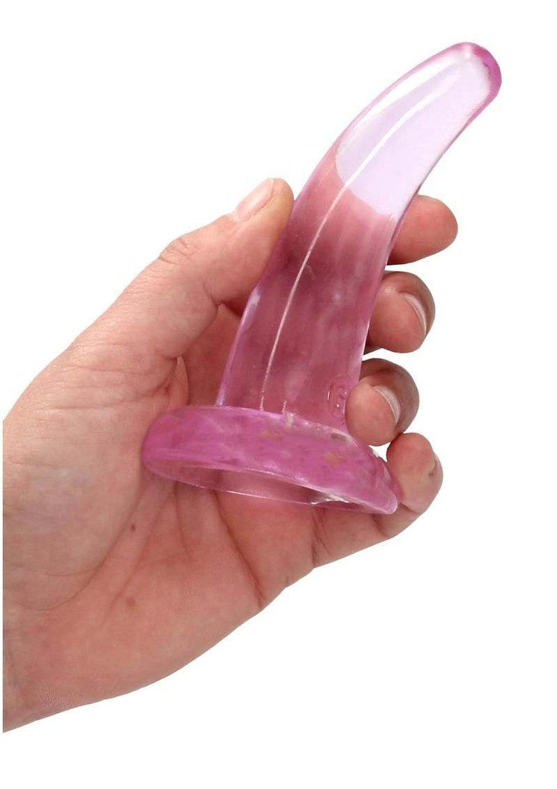 Realrock Crystal Clear Non Realistic Dildo with Suction Cup