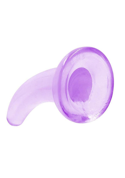 Realrock Crystal Clear Non Realistic Dildo with Suction Cup