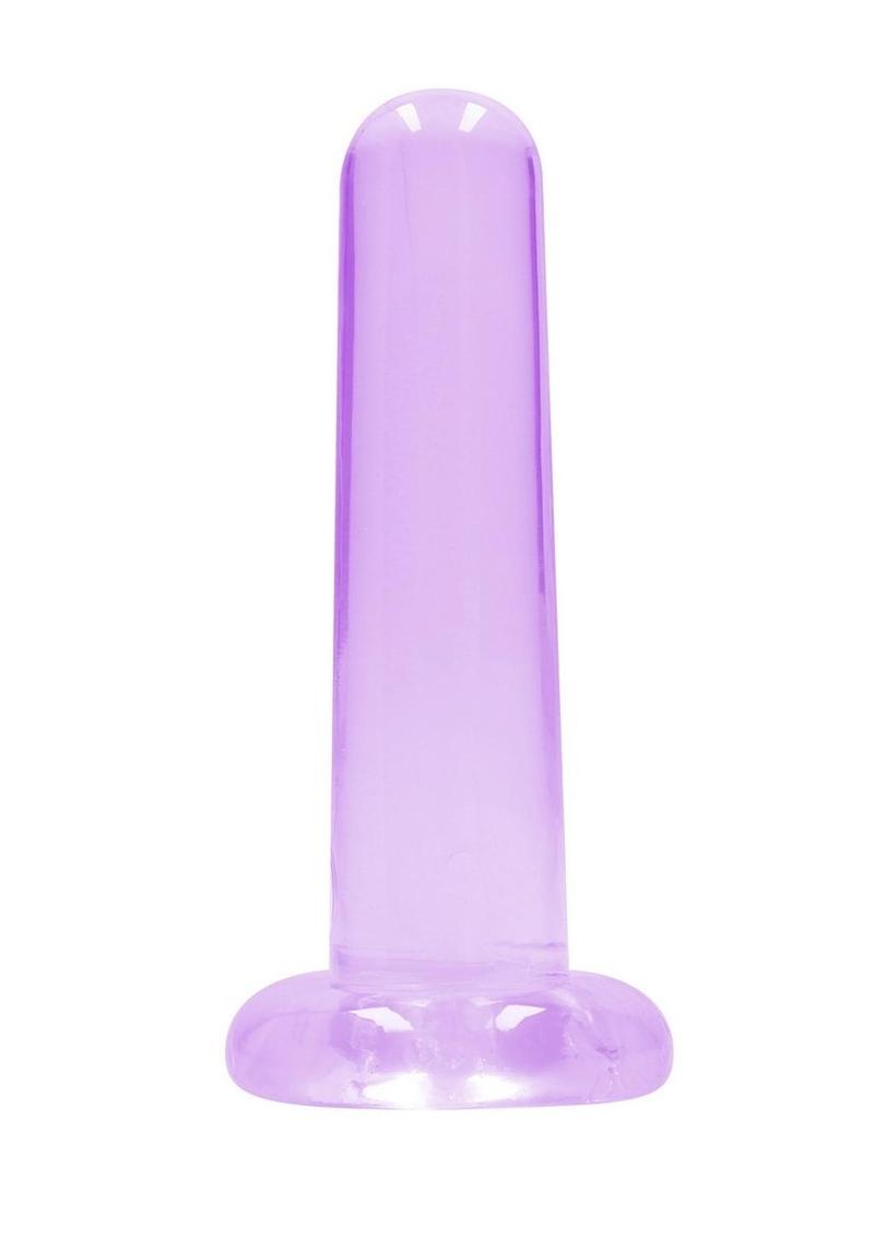 Realrock Crystal Clear Non Realistic Dildo with Suction Cup