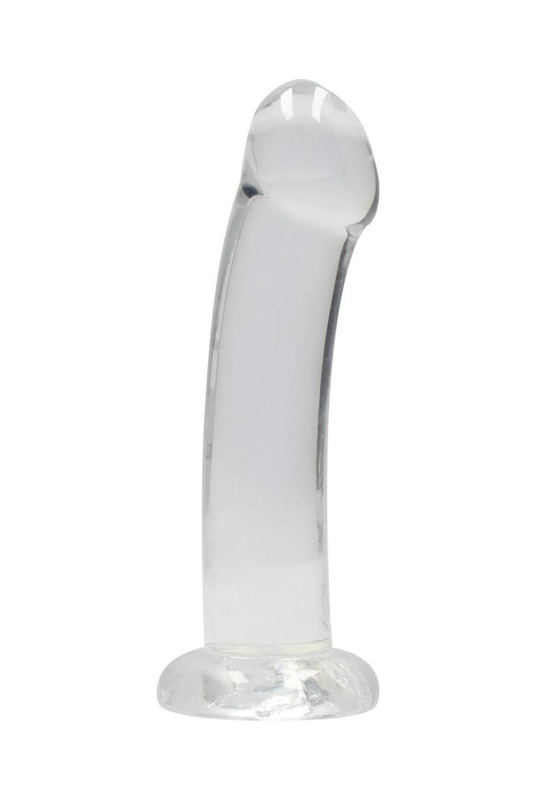 Realrock Crystal Clear Non Realistic Dildo with Suction Cup