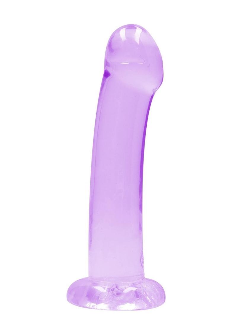 Realrock Crystal Clear Non Realistic Dildo with Suction Cup