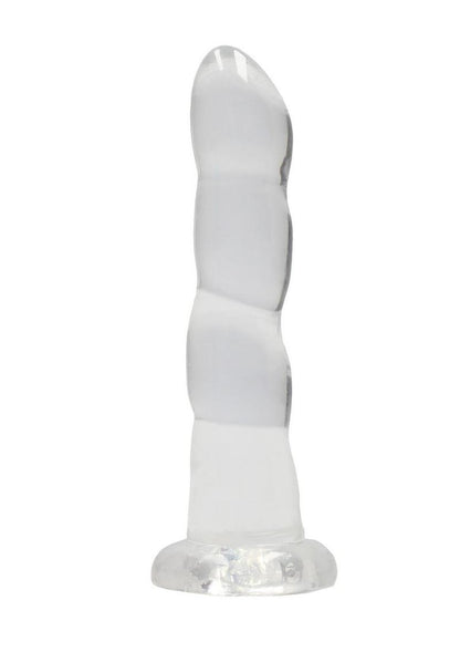 Realrock Crystal Clear Non Realistic Dildo with Suction Cup