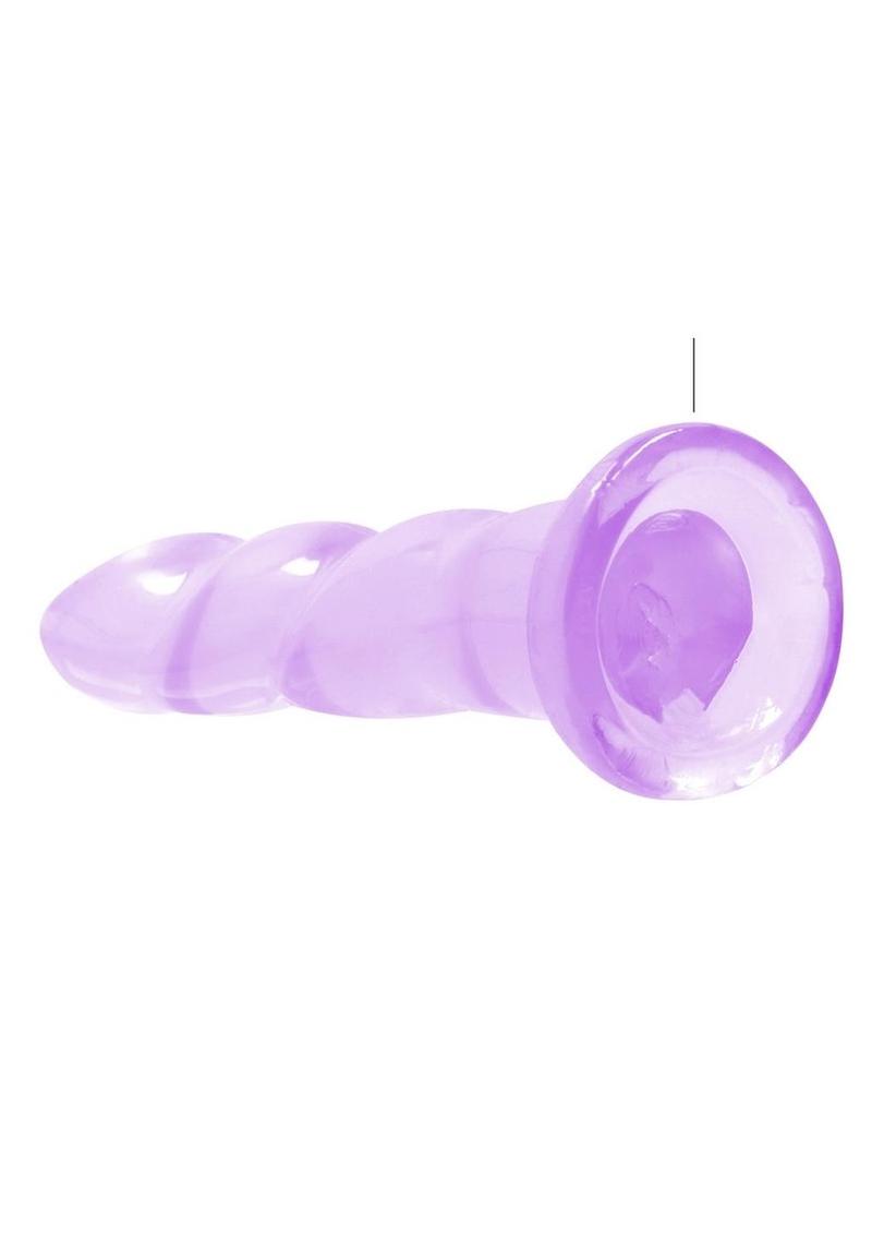 Realrock Crystal Clear Non Realistic Dildo with Suction Cup