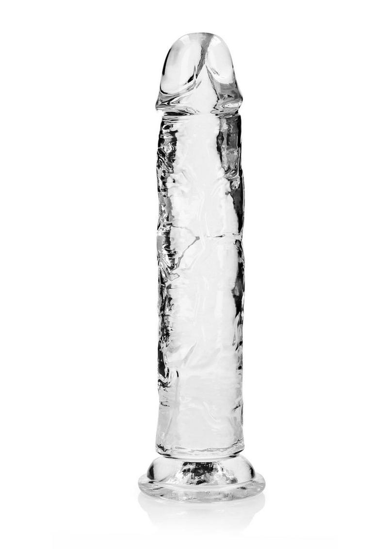 Realrock Crystal Clear Straight No Balls Dildo