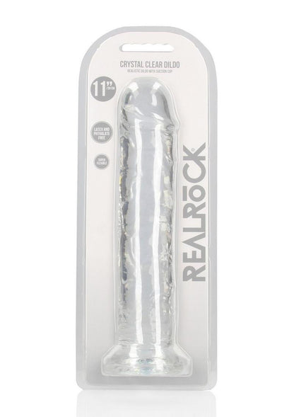 Realrock Crystal Clear Straight No Balls Dildo