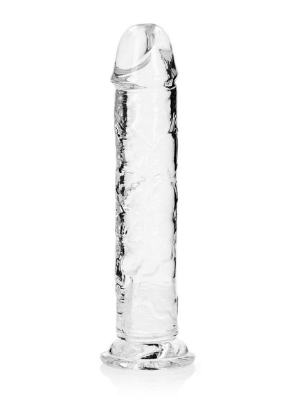 Realrock Crystal Clear Straight No Balls Dildo