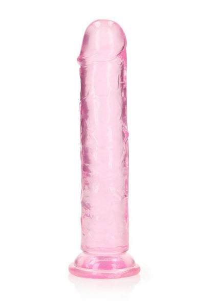 Realrock Crystal Clear Straight No Balls Dildo