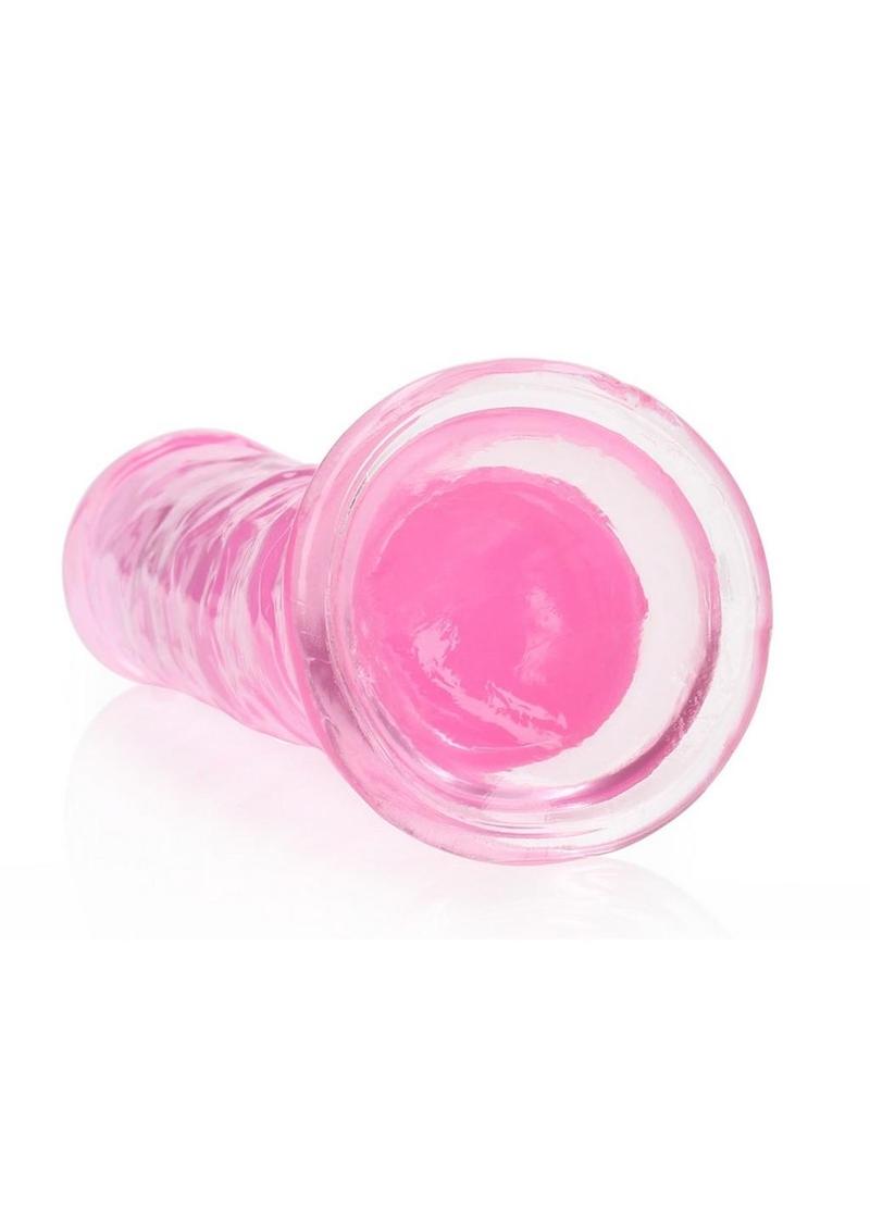 Realrock Crystal Clear Straight No Balls Dildo