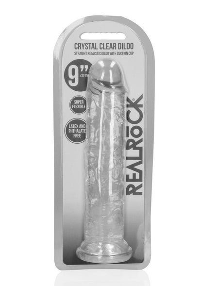 Realrock Crystal Clear Straight No Balls Dildo