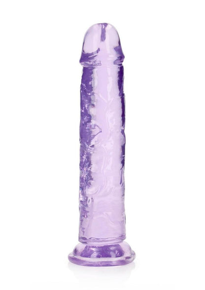 Realrock Crystal Clear Straight No Balls Dildo