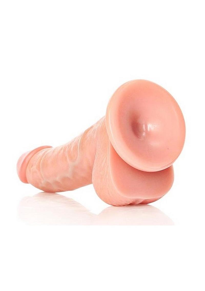 Realrock Curved Realistic Dildo with Balls and Suction Cup