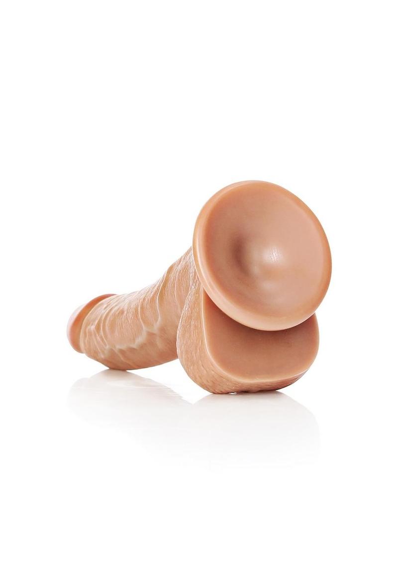 Realrock Curved Realistic Dildo with Balls and Suction Cup