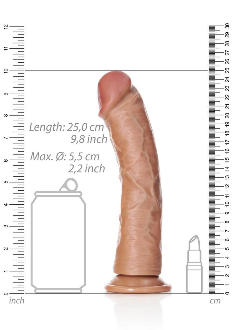 Realrock Curved Realistic Dildo with Suction Cup