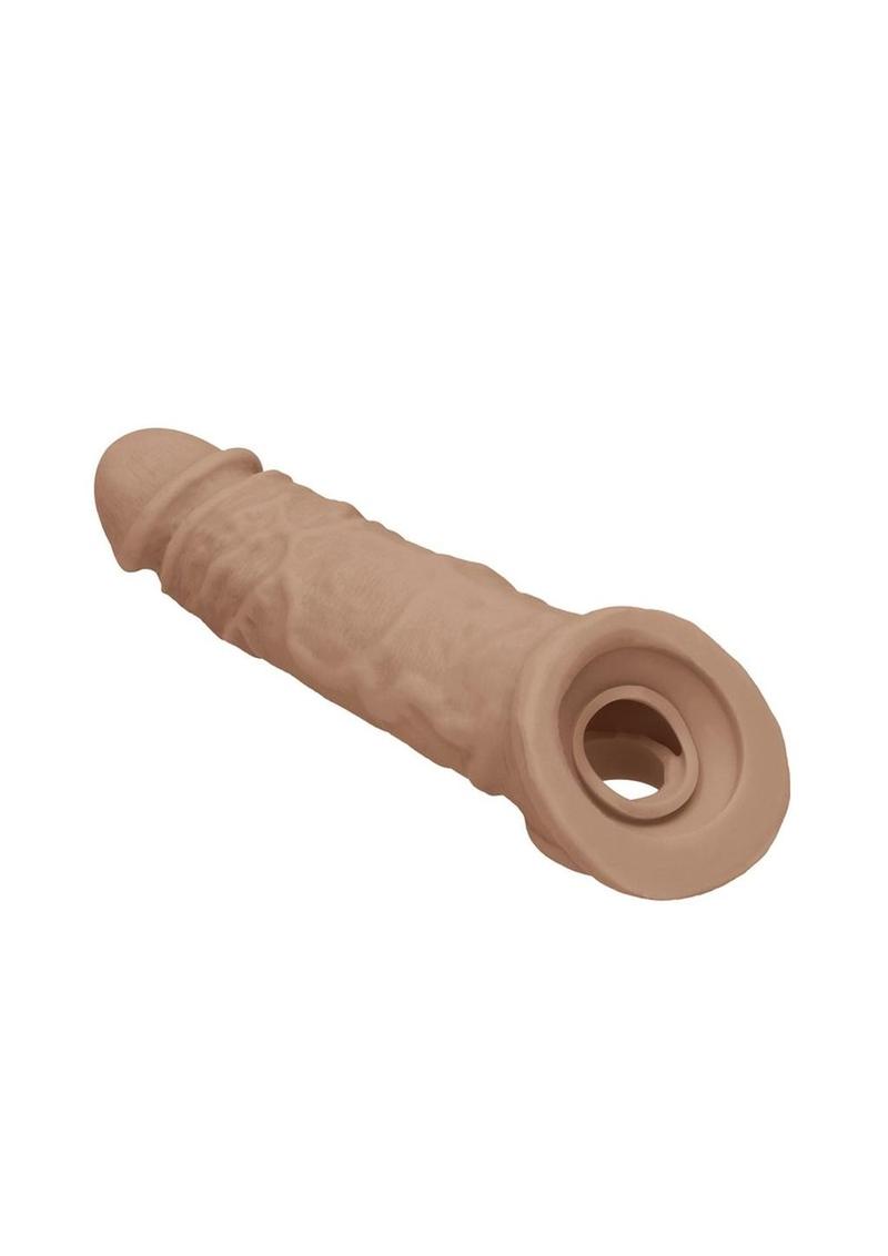 Realrock Realistic Penis Sleeve - Caramel - 8in