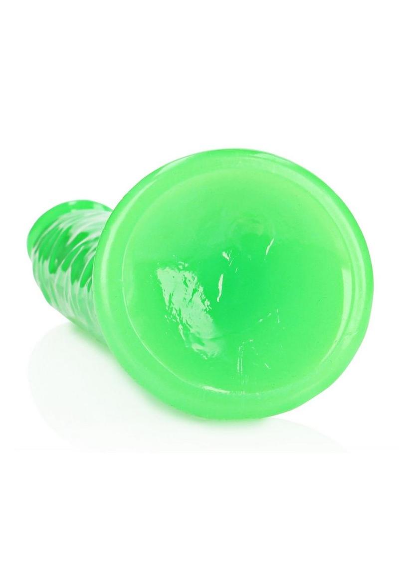 Realrock Slim Glow In The Dark Dildo with Suction Cup