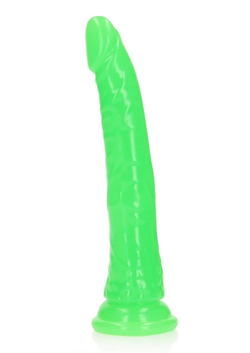 Realrock Slim Glow In The Dark Dildo with Suction Cup