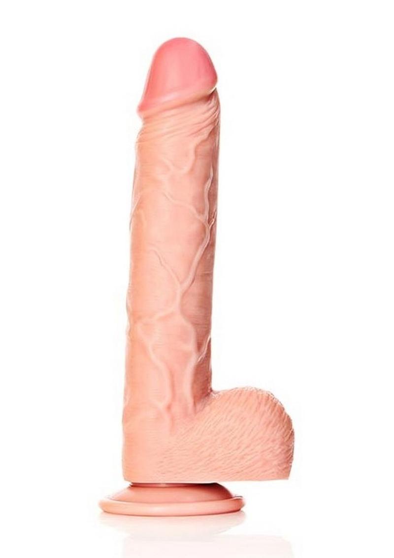 Realrock Straight Realistic Dildo with Balls and Suction Cup