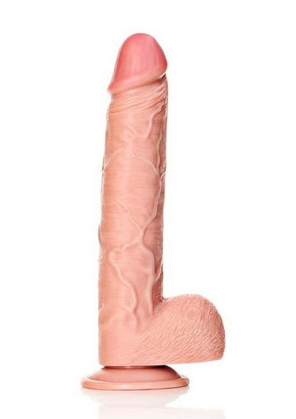 Realrock Straight Realistic Dildo with Balls and Suction Cup