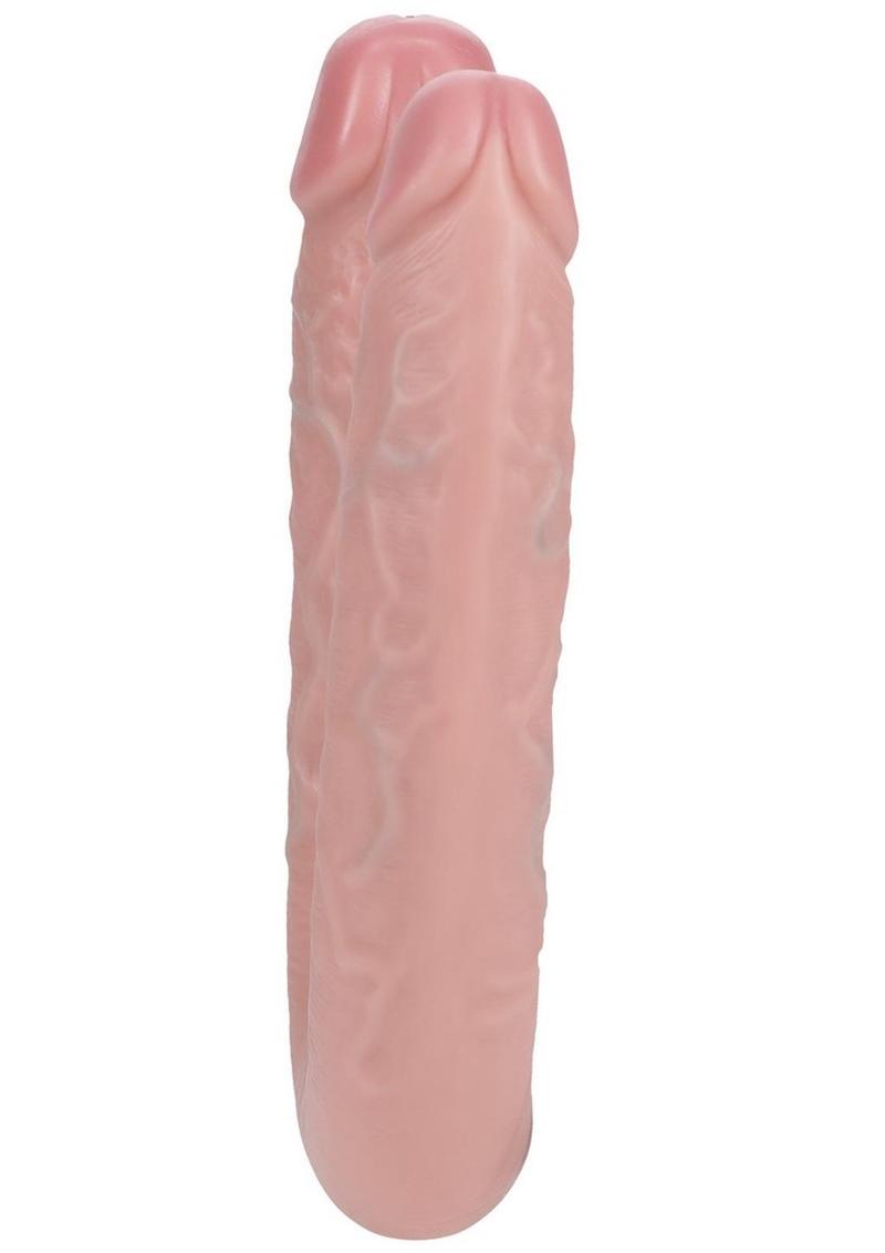 Realrock Ultra Realistic Skin U Shaped Double Dildo - Vanilla - 9in