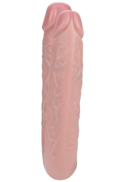 Realrock Ultra Realistic Skin U Shaped Double Dildo - Vanilla - 9in