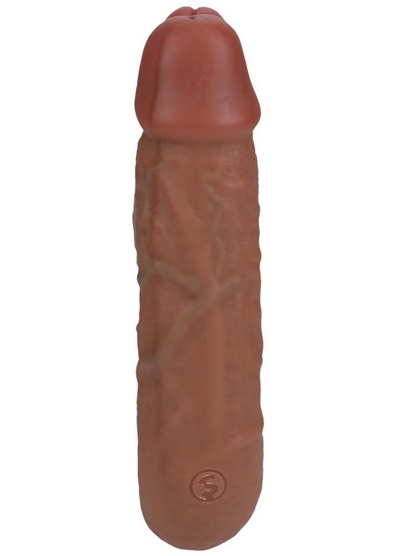 Realrock Ultra Realistic Skin U Shaped Double Dildo - Caramel - 5in