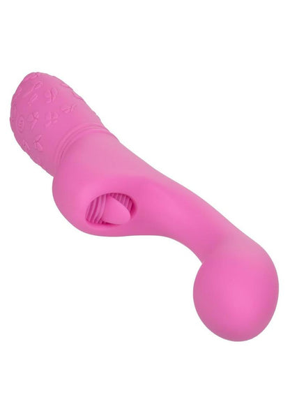 Rechargeable Butterfly Kiss Silicone Clitoral Flicker Vibrator - Pink