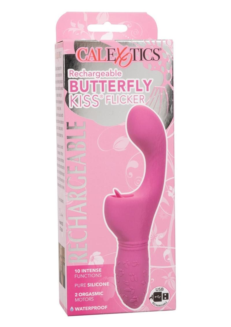 Rechargeable Butterfly Kiss Silicone Clitoral Flicker Vibrator