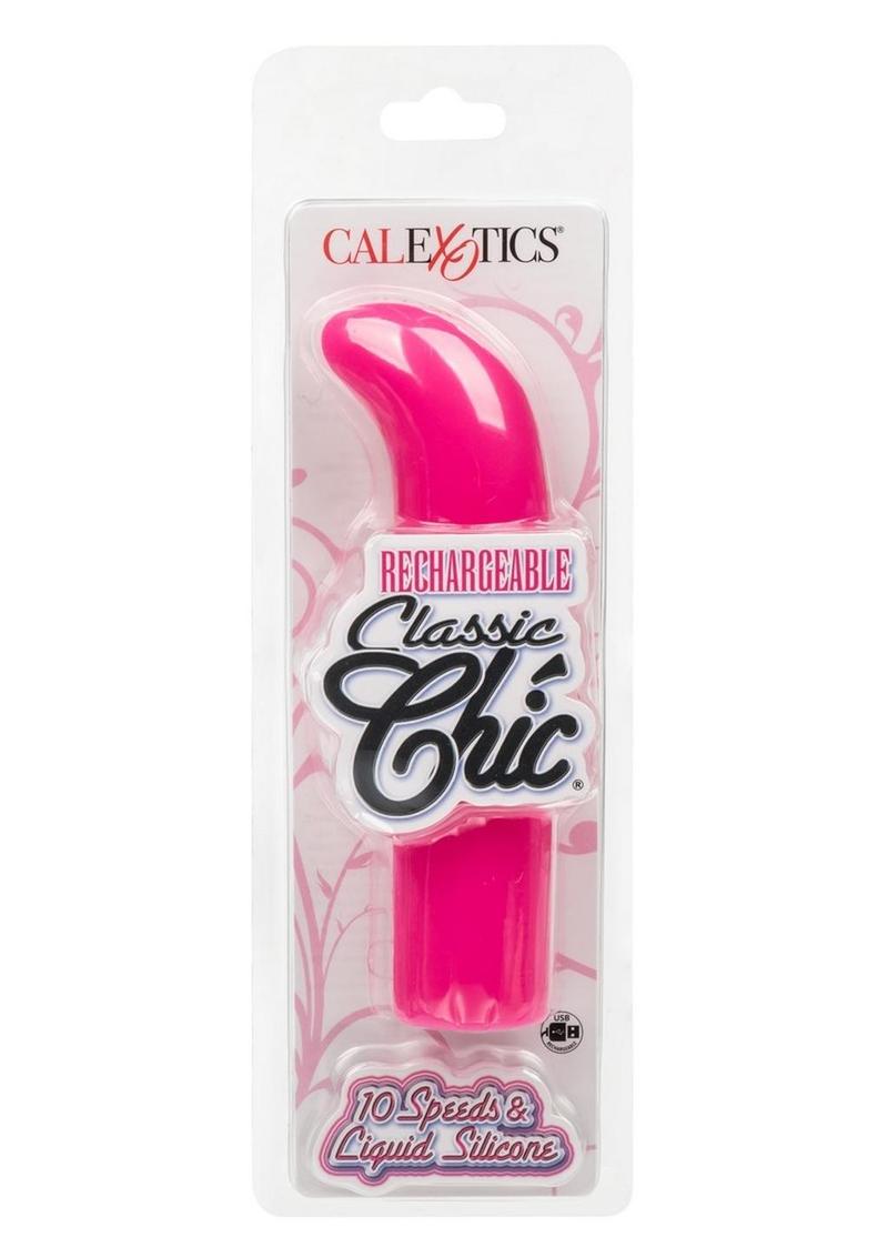 Rechargeable Classic Chic Mini G Silicone Vibrator - Pink