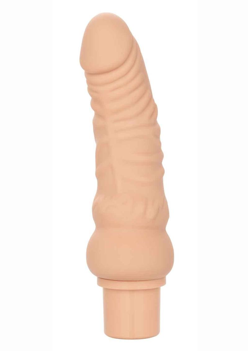 Rechargeable Power Stud Curvy Silicone Vibrating Dong