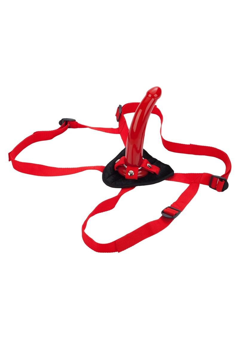 Red Rider Adjustable Strap-On with Dildo