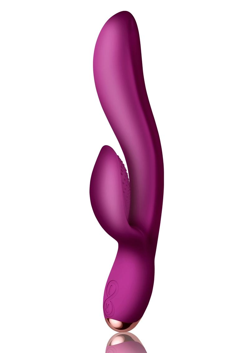 Regala Rabbit Silicone Rechargeable Rabbit Vibrator - Fuchsia/Purple