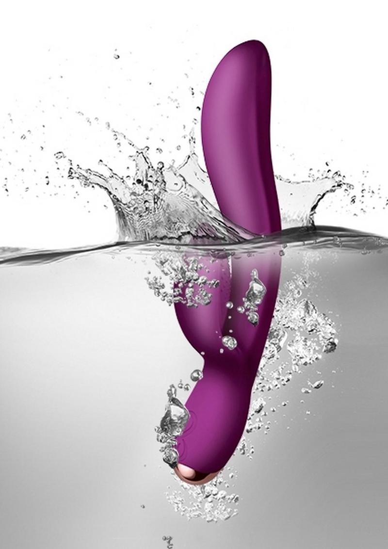 Regala Rabbit Silicone Rechargeable Rabbit Vibrator - Fuchsia/Purple