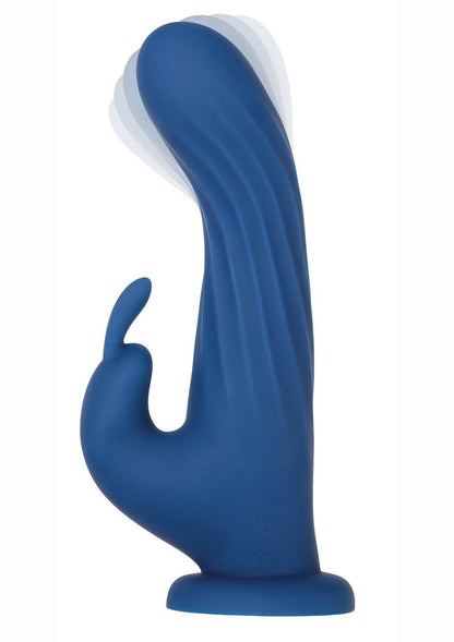 Remote Rotating Silicone Rechargeable Rabbit - Blue