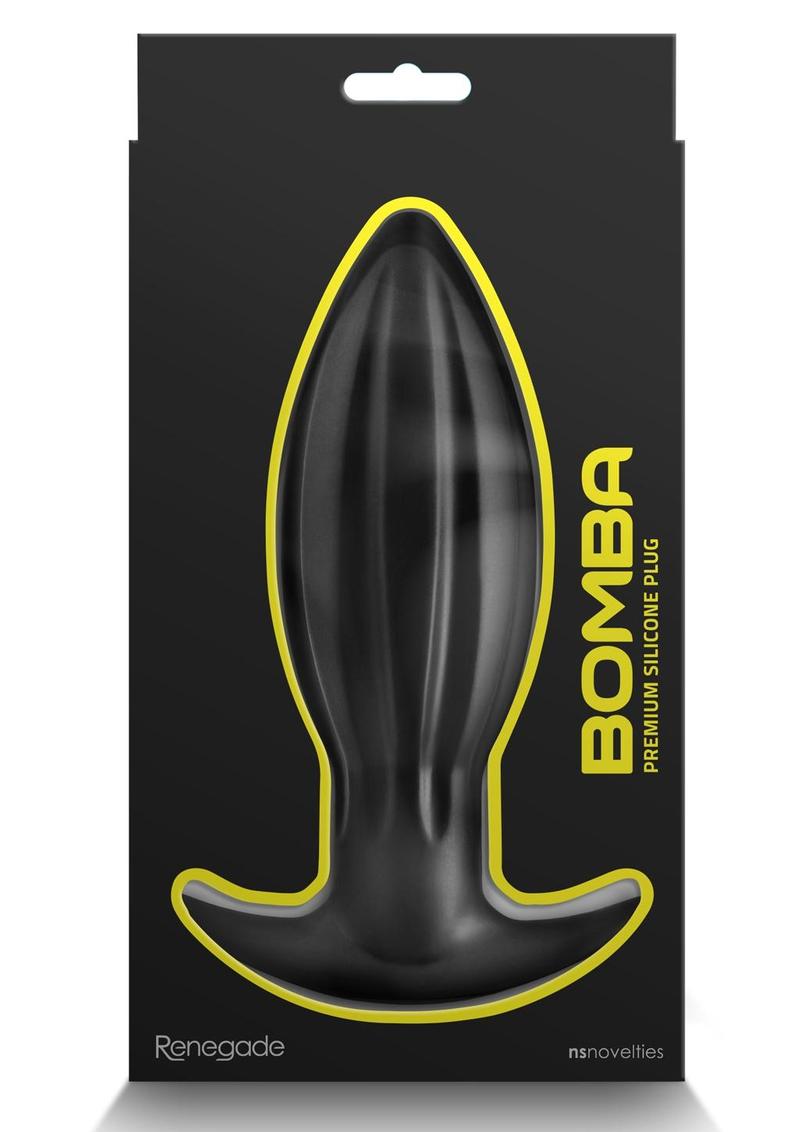 Renegade Bomba Silicone Anal Plug - Black - Medium