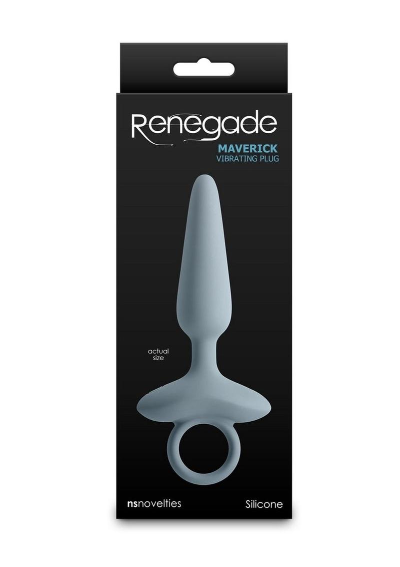 Renegade Maverick Rechargeable Silicone Anal Plug - Gray/Grey